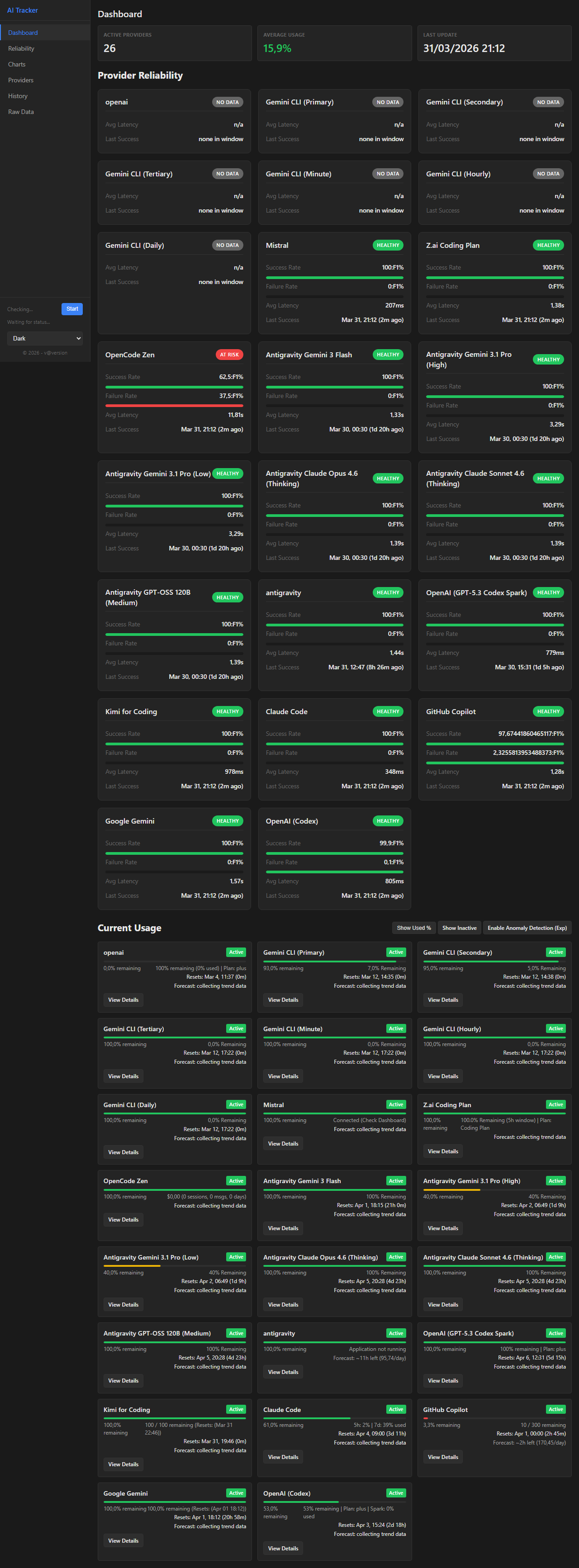 Web Dashboard
